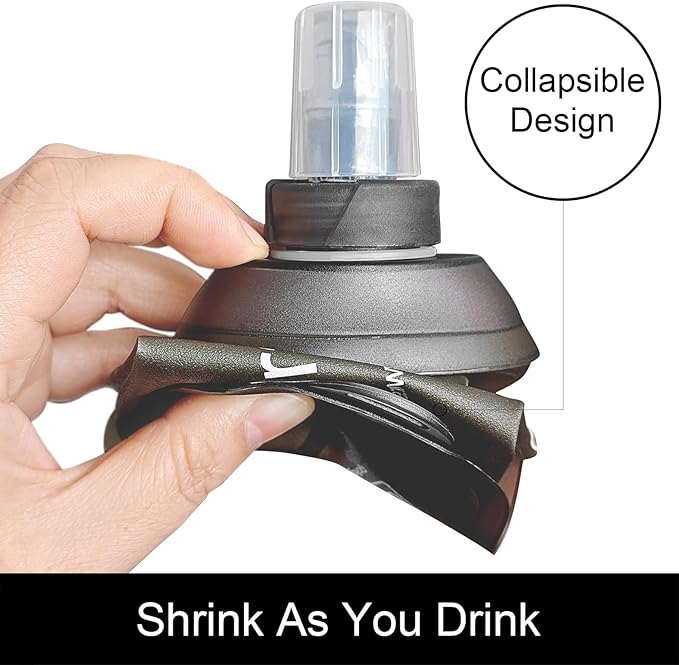WILDREEDS 250ml Soft Flask, TPU Collapsible Soft Water Bottle - Image 3