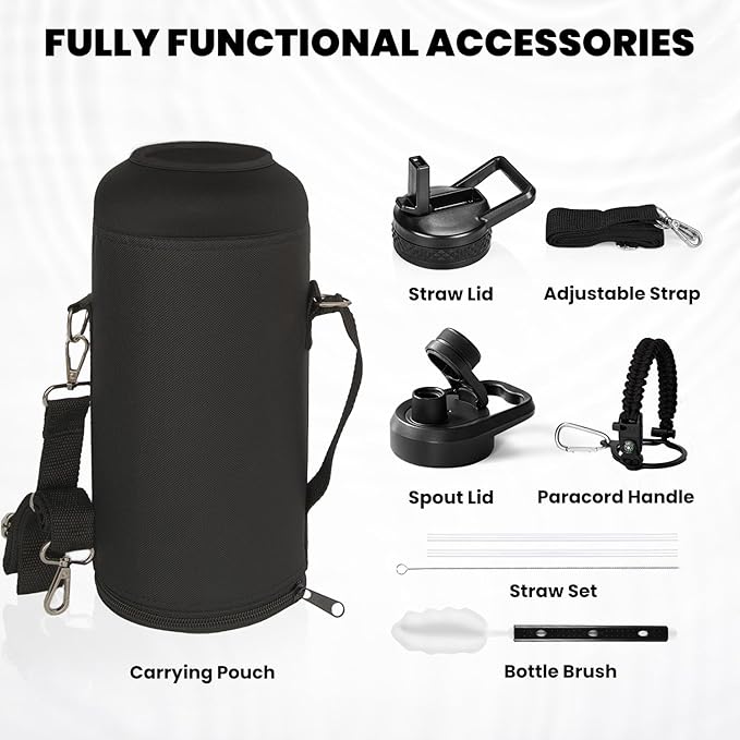 RAYMYLO Insulated Water Bottle 87 oz, Triple Wall Vacuum Stainless Steel - Image 6