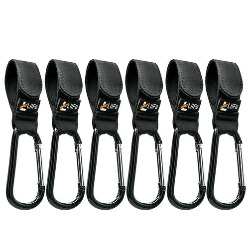 6 Pcs Baby Stroller Hooks for Hanging, Perfect Mummy Hook for Stroller by LilFe