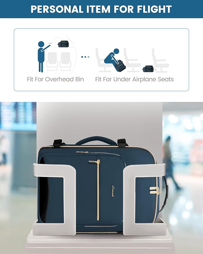 LOVEVOOK Travel Backpack for Women & Men 40L, Airline Approved Carry On - Image 4