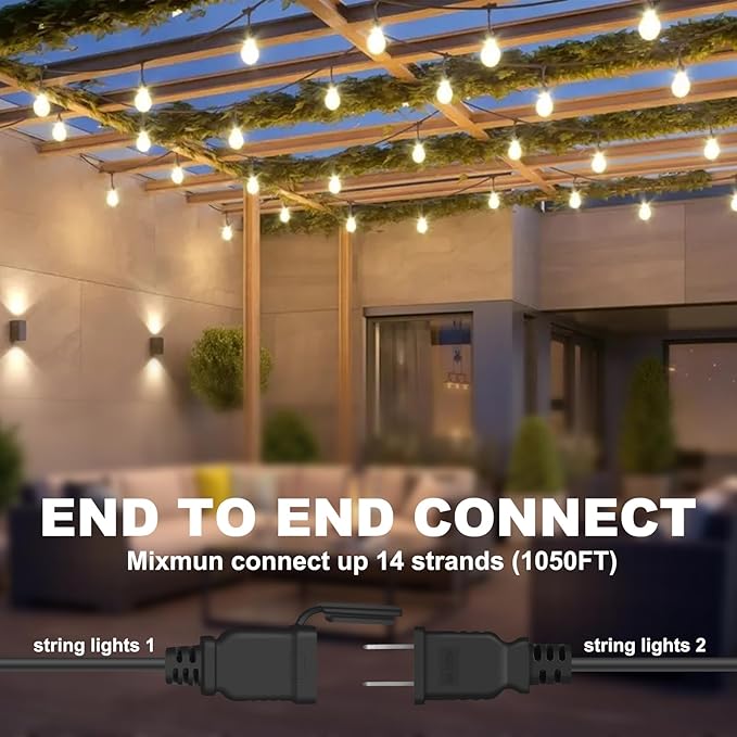 50FT LED Outdoor String Lights - Image 4