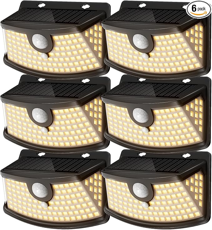 Aootek New Solar Motion Sensor Lights 120 LEDs by Lightupeveryconer