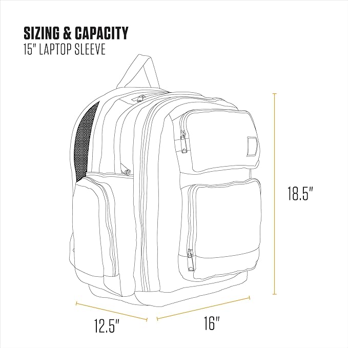 Carhartt 28L Dual-Compartment Backpack, Durable Pack - Image 5
