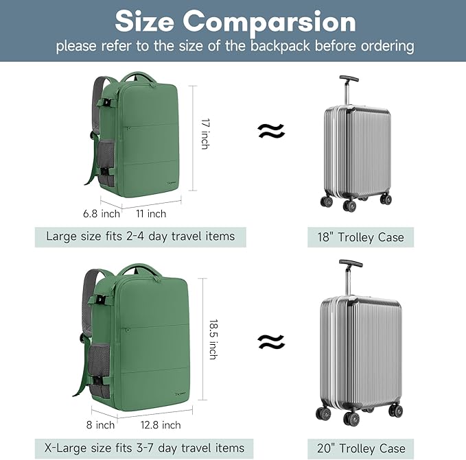 Taygeer Travel Backpack for Women Men, 40L Airline Approved Carry On Backpack - Image 4