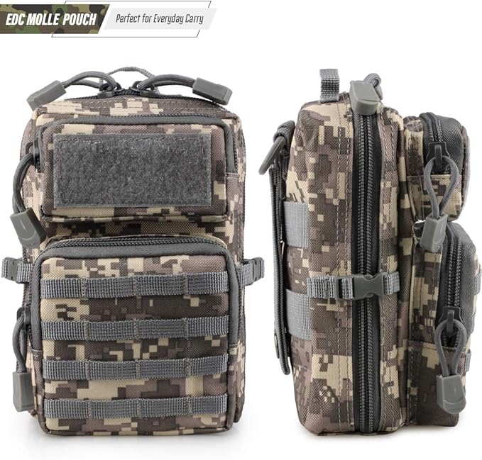 LIVANS Tactical Molle Utility Pouch, EDC Tool Pouch Tactical Phone Pouches Mini - Image 5