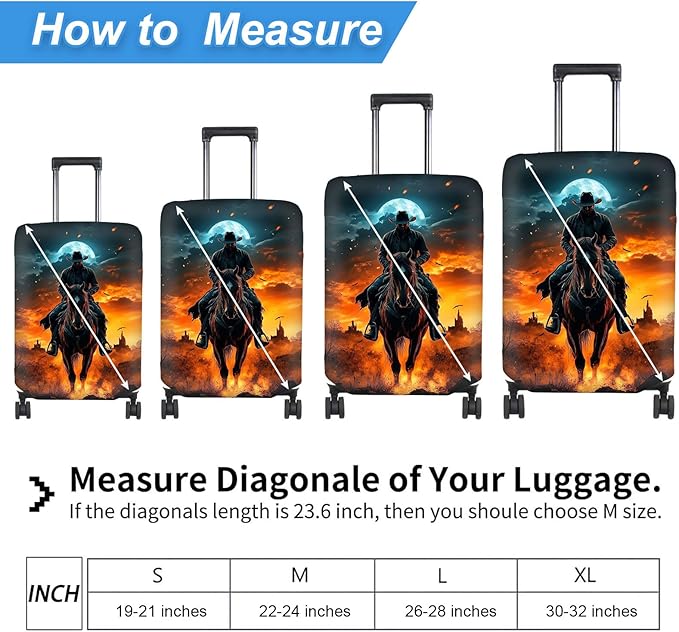 Luggage Cover Protector for 26-28 Inch Suitcases, TSA Approved Elastic Travel - Image 2