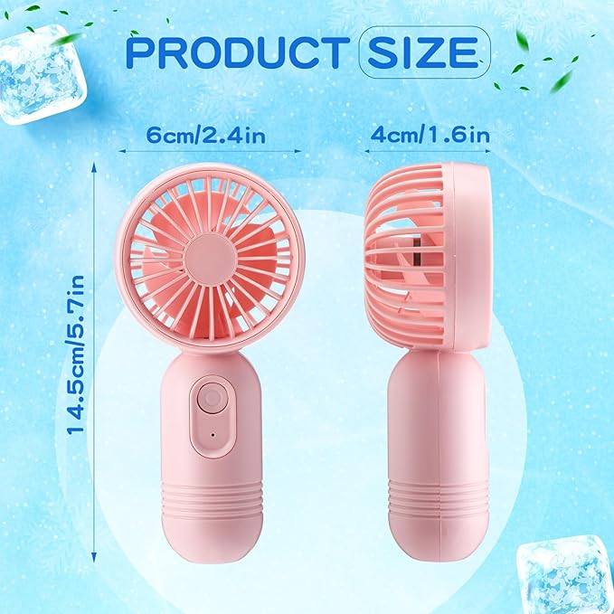Rossesay 1 Pcs Mini Portable Fan Bulk Cute Handheld Lightweight Small Little - Image 2