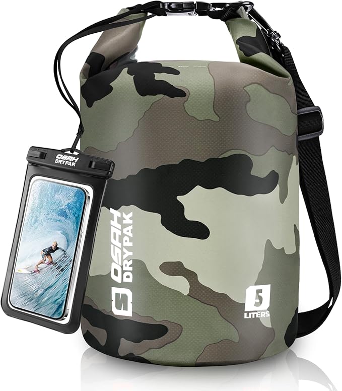 Waterproof Dry Bag, 5L/10L/20L/30L/40L Roll Top Lightweight Storage Backpack by OSAHDRYPAK