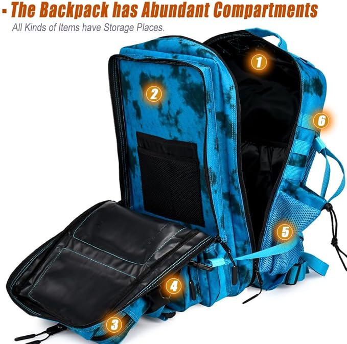 45L Tactical Backpack for Men Women, Military Assault Pack - Image 3