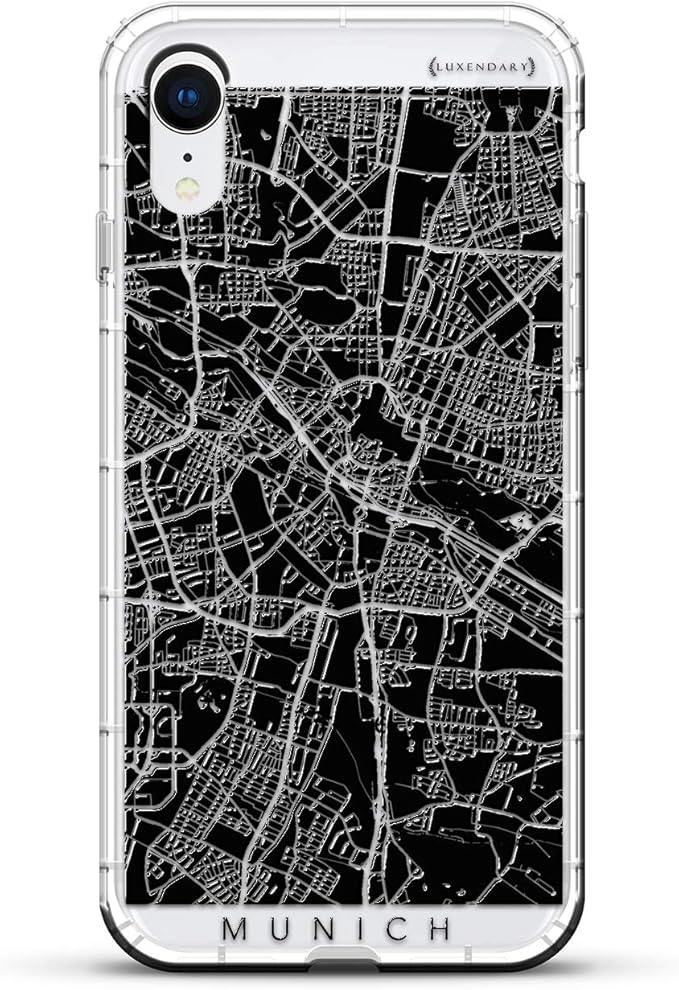 Munich Streets Map | Luxendary Air Series Clear Silicone Case - Image 3