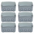 Nineleaf 6PK Outdoor Junction Box ABS Plastic Dustproof IP66 Waterproof by NineLeaf