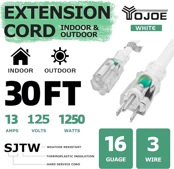 YOJOE Indoor Outdoor Extension Cord - Image 2