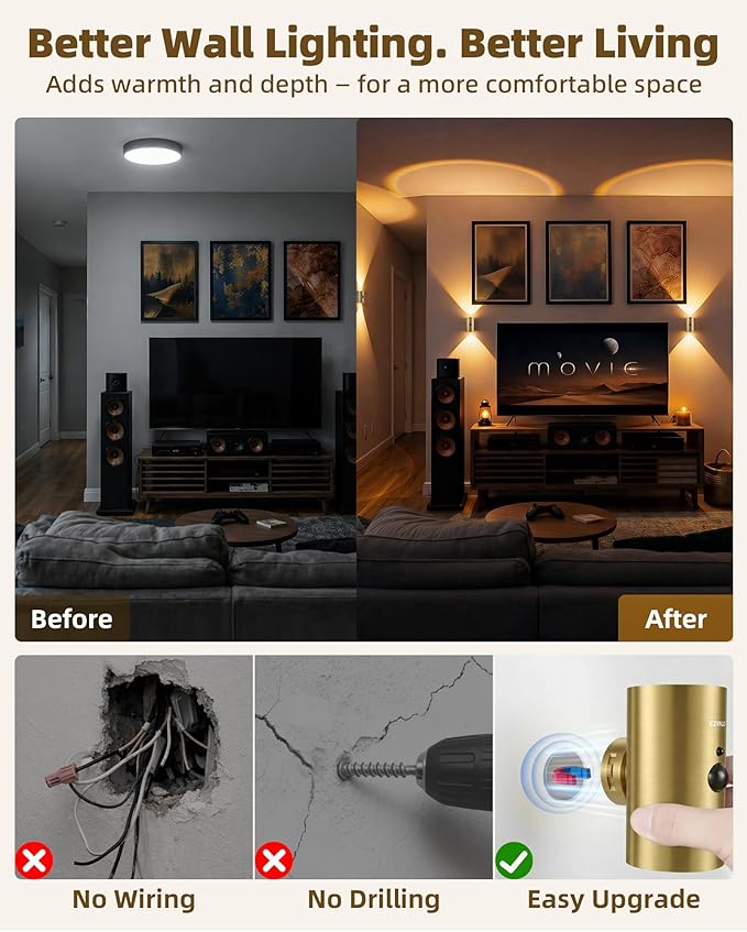EZVALO Motion Sensor Wall Sconce - Image 2