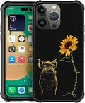 for iPhone 12 Pro Max Case, Pig Sunflower Yellow Sunshine Pattern Graphic by FKBRCL4U