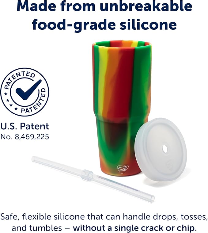 Silicone Straw Tumbler - 32 oz Unbreakable - Image 3