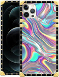 Compatible with iPhone 11 Pro Max Case, Holographic Abstract Iridescent by Unknown