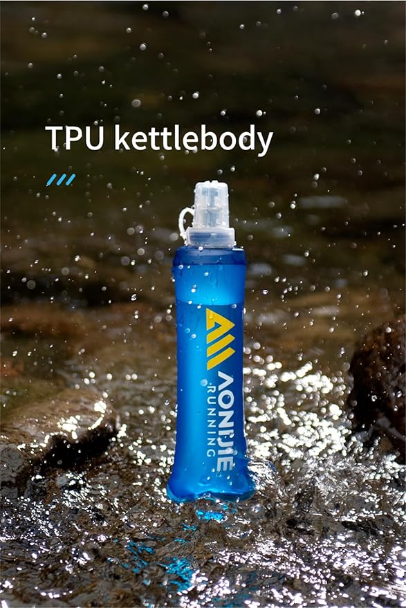 AONIJIE 250ML/350ML/500ML/600ML Portable TPU Soft Water Bottle Folding Soft - Image 4