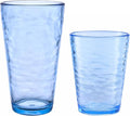 KLIFA- RIPPLE- 16 & 22.5 ounce, Acrylic Tumbler & Highball Drinking Glasses Cups by KLIFAHome