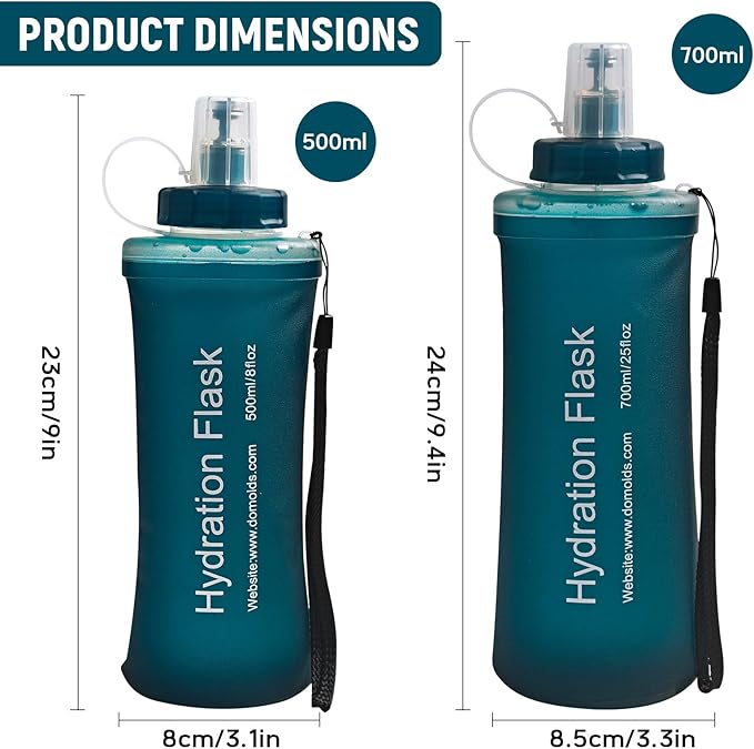 Soft Flask 700ML, TPU Collapsible Soft Water Bottle - Image 2