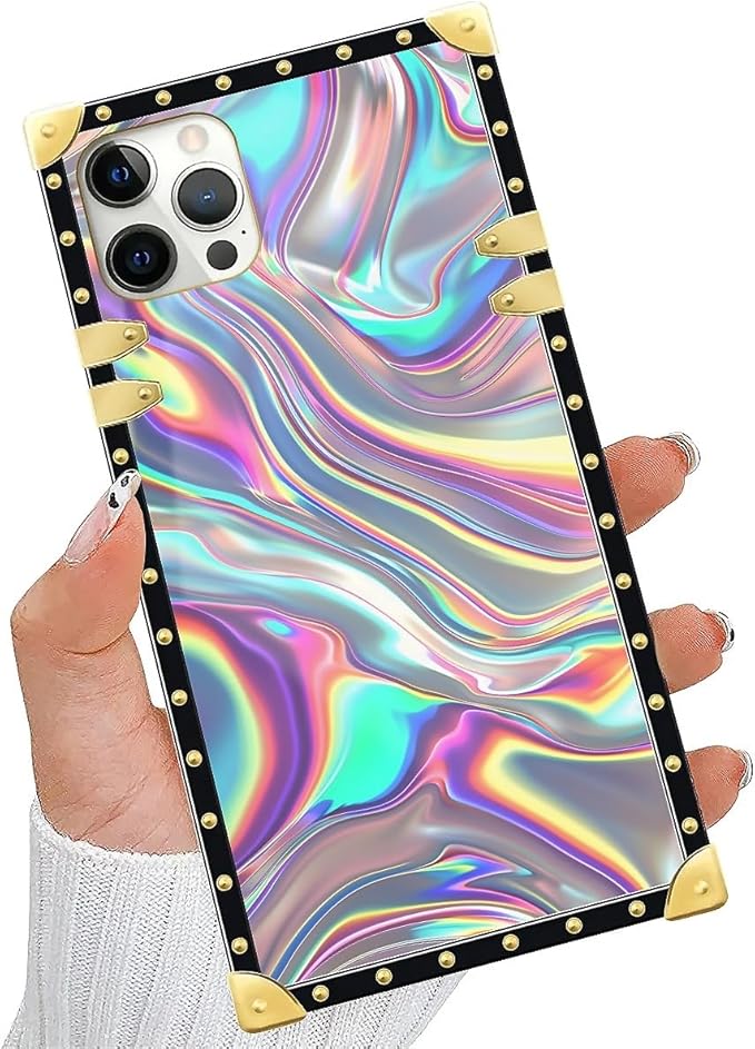 Compatible with iPhone 11 Pro Max Case, Holographic Abstract Iridescent - Image 5
