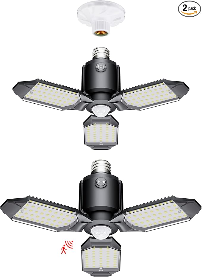 Motion Sensor Garage Light, 80W Garage Lights Ceiling Led Motion Activated by Craftersmark
