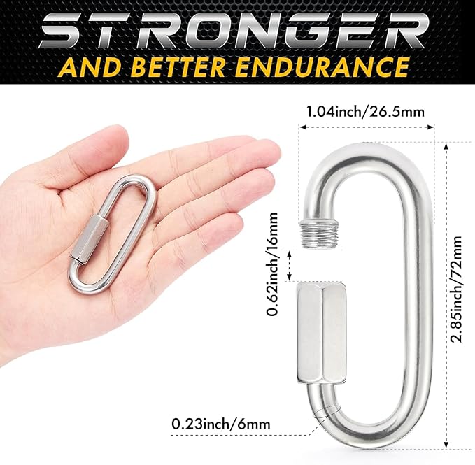 sprookber Stainless Steel Chain Quick Links - Image 2