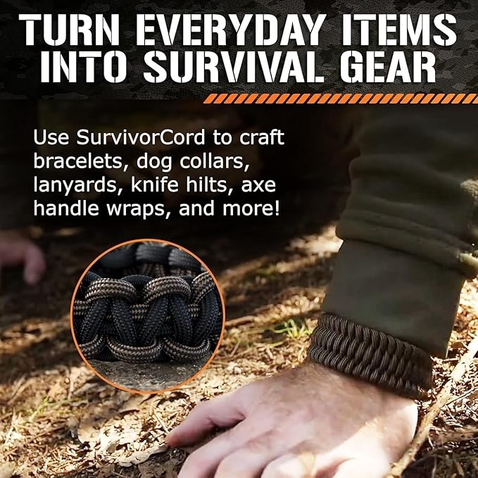 TITAN Survival Patented Paracord 550 - 25ft - Image 4