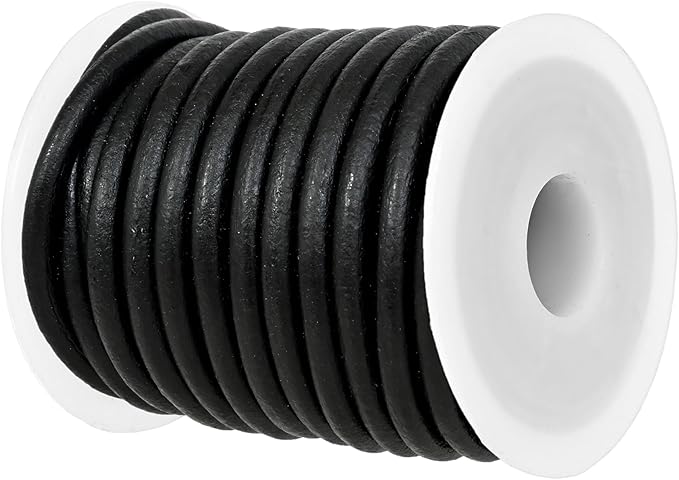 GENIQUE Real/Genuine Round Leather String Cord by GENIQUE