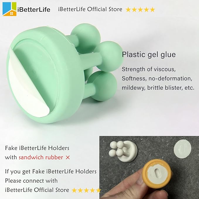 iBetterLife Adhesive Silicone Toothbrush Holder - Image 8