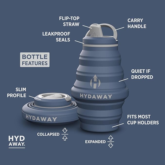 HYDAWAY 17oz Travel Collapsible Water Bottle - Image 5