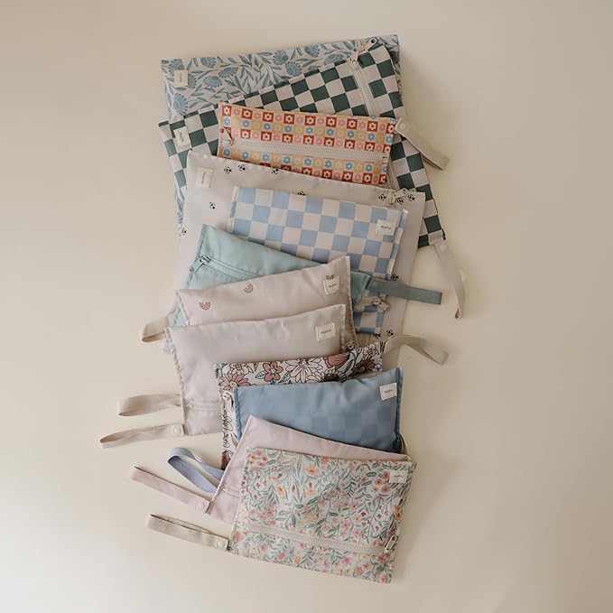 mushie Water Resistant Wet Bags | Large & Small Reusable Storage Bag - Image 7