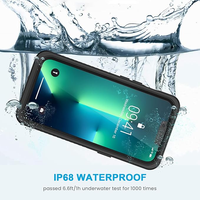 Lanhiem for iPhone 13 Pro Case, IP68 Waterproof Dustproof Shockproof Cases - Image 3