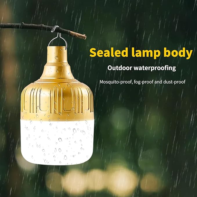 2 Pack Rechargeable LED Camping Lantern, 4000mAh IPX4 Waterproof Tent Light - Image 5