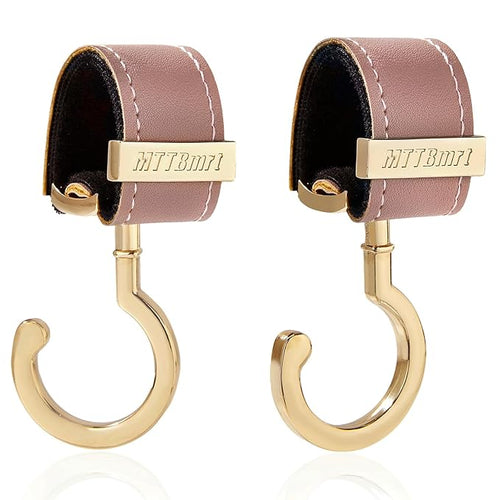 2 Pack Stroller Hooks, Strong Synthetic Leather Hook-and-Loop by MTTBmrt