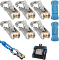 6-Pack Rope Tensioner Paracord Adjusters, Rope Tightening Tool, Knot-Free by Unknown