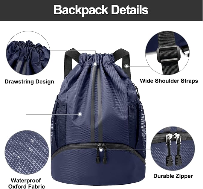 Hoedia Sports Drawstring Backpack - Image 8