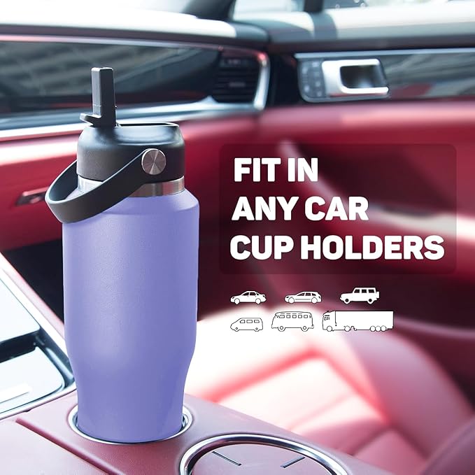 40oz Insulated Water Bottle Keep Cold 24h&Hot 12h, Double Wall Vacuum Insulated - Image 2