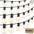 Mlambert 200Ft Outdoor String Lights, G40 Globe Patio Lights Connectable by Mlambert