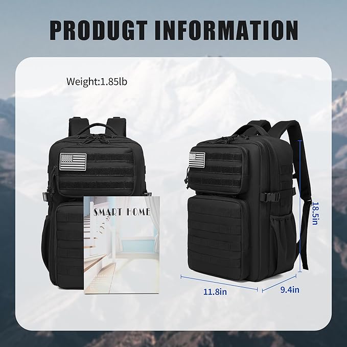 Wotony Military Tactical Backpack - Image 3