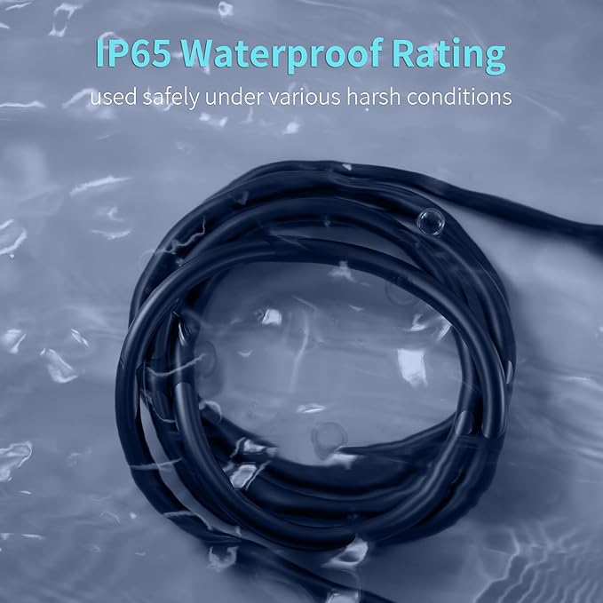 Energeaster 16/3 25 Ft 3 Outlet Extension Cord Outdoor Waterproof, 3 Prong - Image 4
