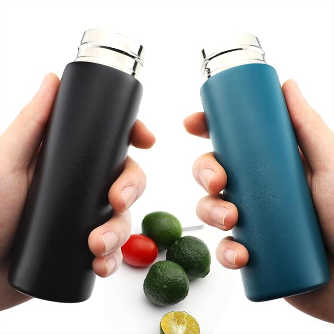 Cute Small Purse Water Bottle, 4.4 Fl. Oz, Mini Slim Flask - Image 3