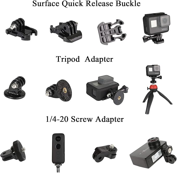 Universal Action Camera Accessory Kit - Image 3