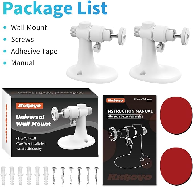 2Pack Wall Mount Bracket for Ring Stick Up Cam & Ring Outdoor Cam Plus - Image 8