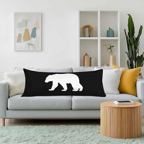 20"X54" Body Pillow Case Bear, Polar Bear Side Sleeper Body Pillow Covers Long - Image 2
