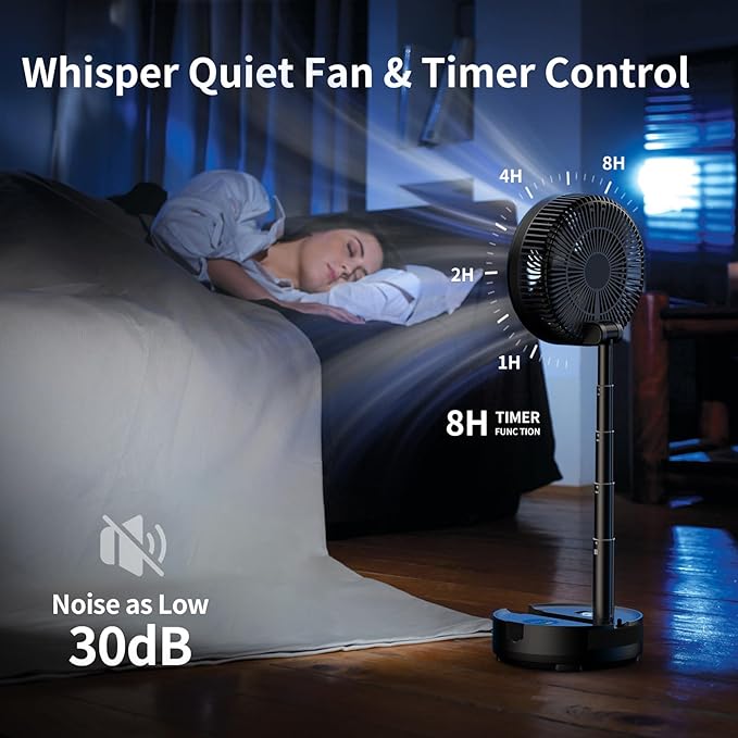 Socool 40000mAh Portable Fan Foldable Battery Rechargeable - Image 6