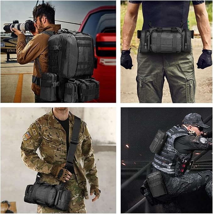 CVLIFE Tactical Backpack Military Army Rucksack 60L Large Assault Pack - Image 7