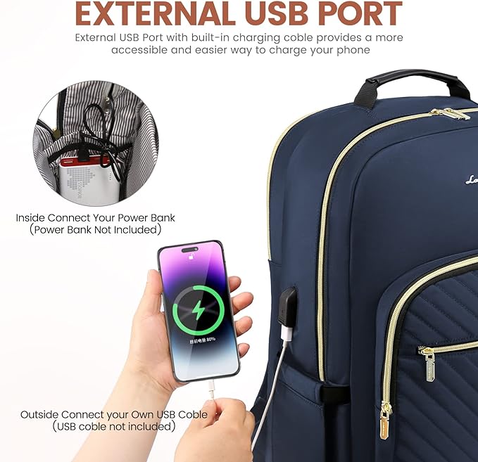 LOVEVOOK Laptop Backpack for Women 15.6 inch, Cute Womens Travel Backpack Purse - Image 6