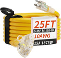 PlugSaf 25 FT 10 Gauge Outdoor Extension Cord by PlugSaf