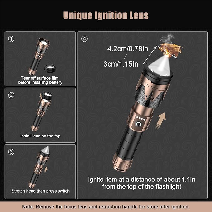 SKYFIRE Rechargeable Flashlight - Image 3
