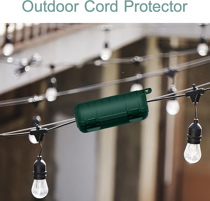 Extension Cord Cover Outdoor, 8 Pack IP54 Water-Resistant Power Cord Protector - Image 2